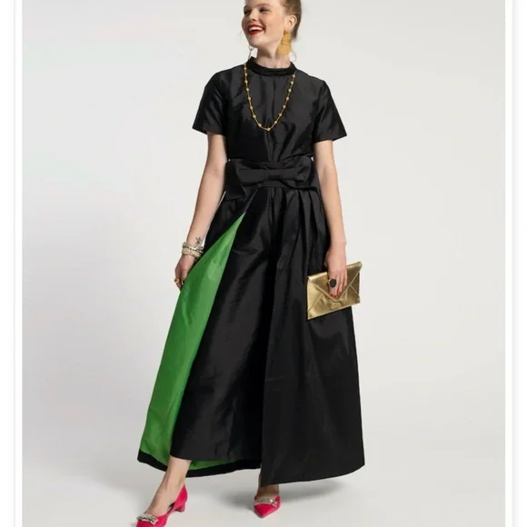 Frances Valentine Black Wide-Leg Jumpsuit - Picture 3 of 7